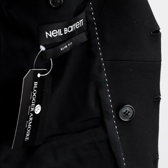 Neil Barrett Black Double Breasted Blazer - Picture 4 of 10